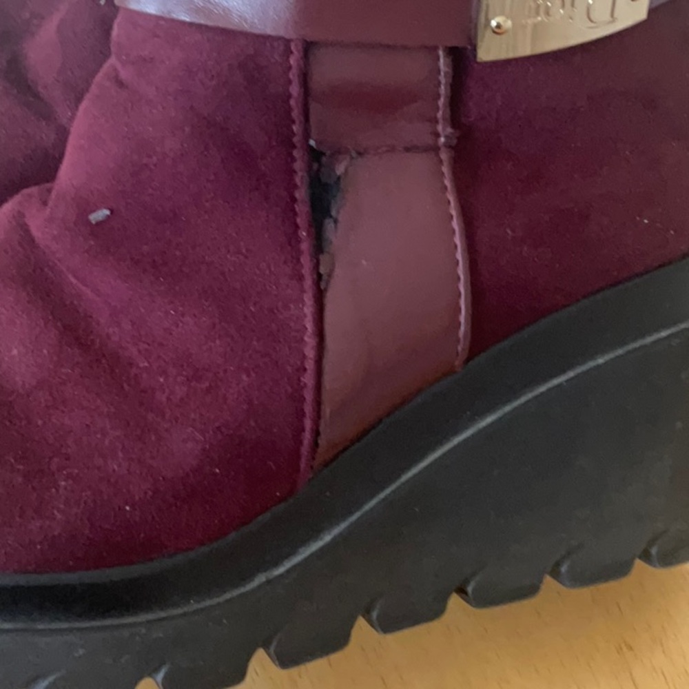 DiorWomen's Burgundy Ankle Boots - Picture 9 of 12